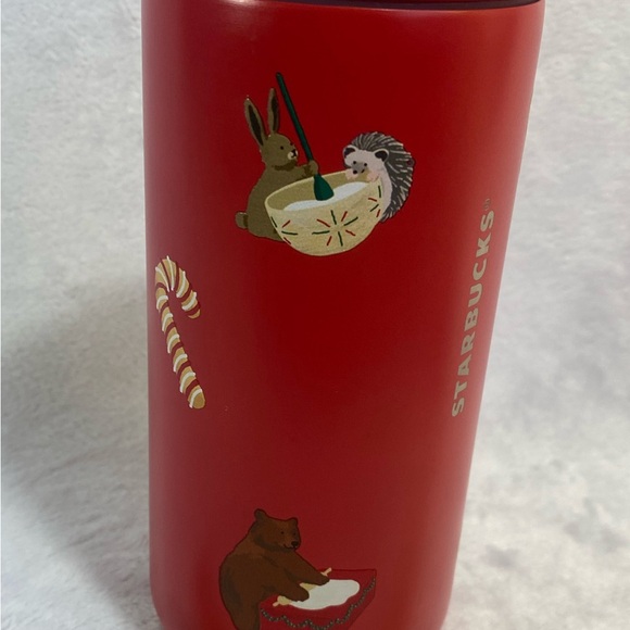Starbucks 2025 Holiday Red Gingerbread Cookie SS Tumbler NWOT - Picture 8 of 10